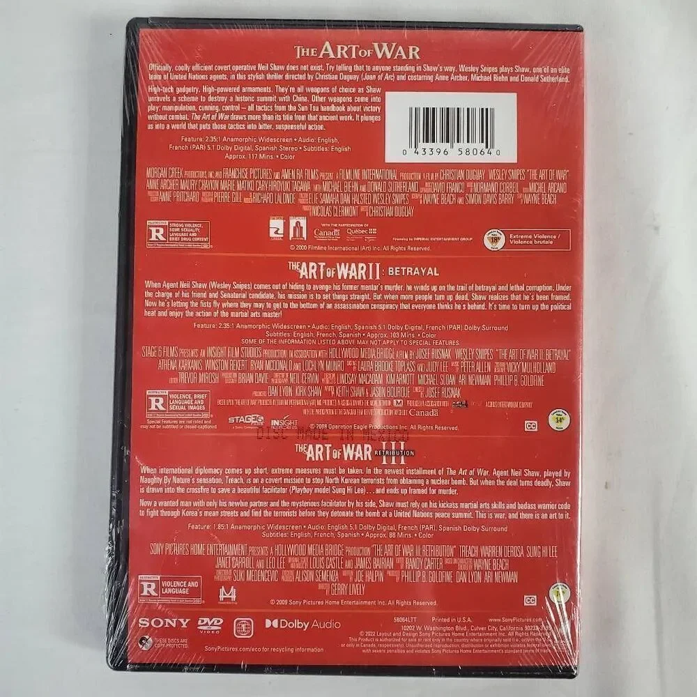The Art of War 3-Movie Collection DVD (Wesley Snipes)